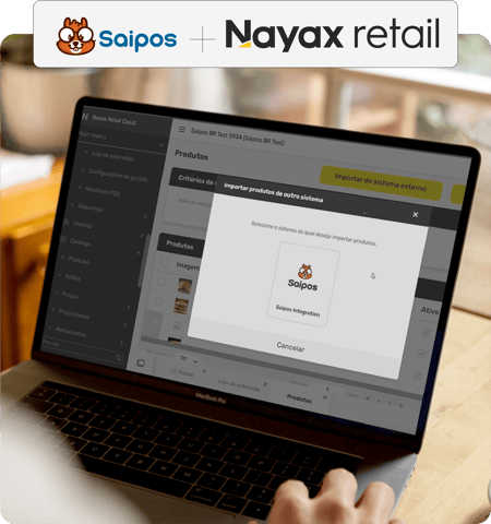 Saipos + Nayax retail