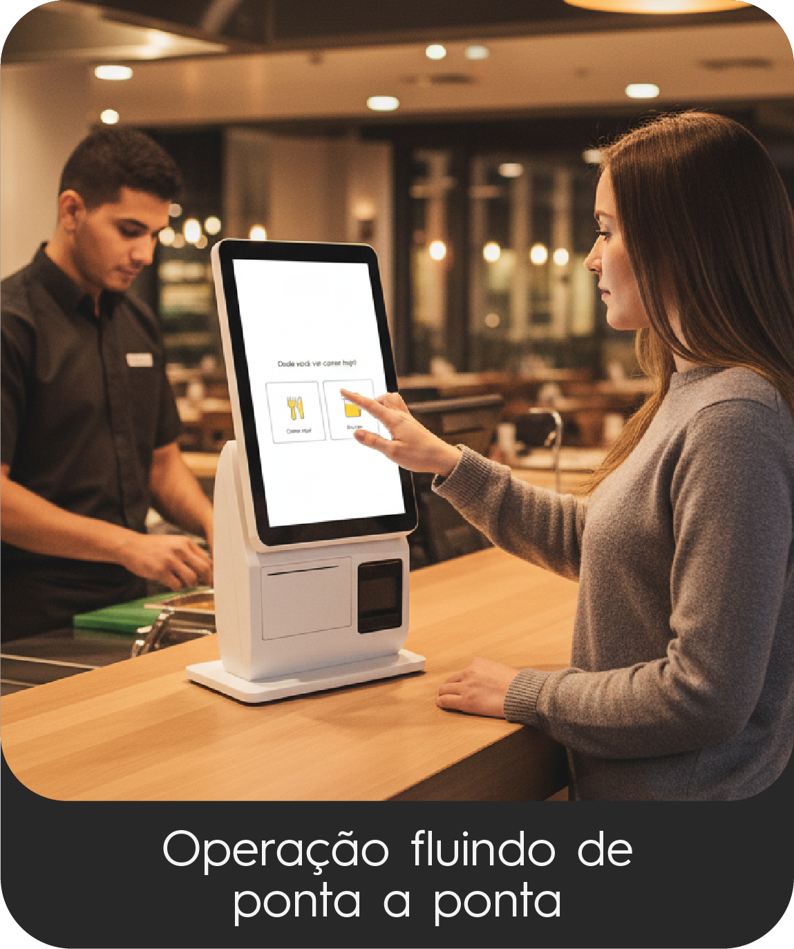 Operação fluindo de ponta a ponta